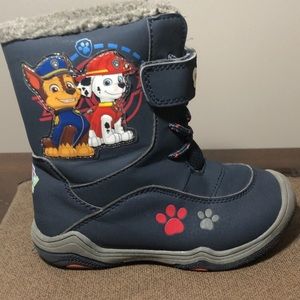 Blue Paw Patrol light up kid boots